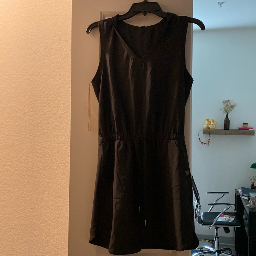 One piece black waterproof athletic and outdoor wear